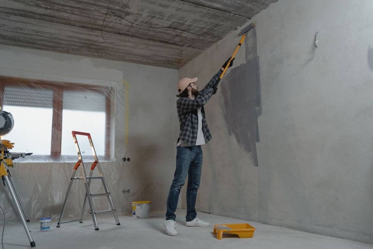 Painter at work